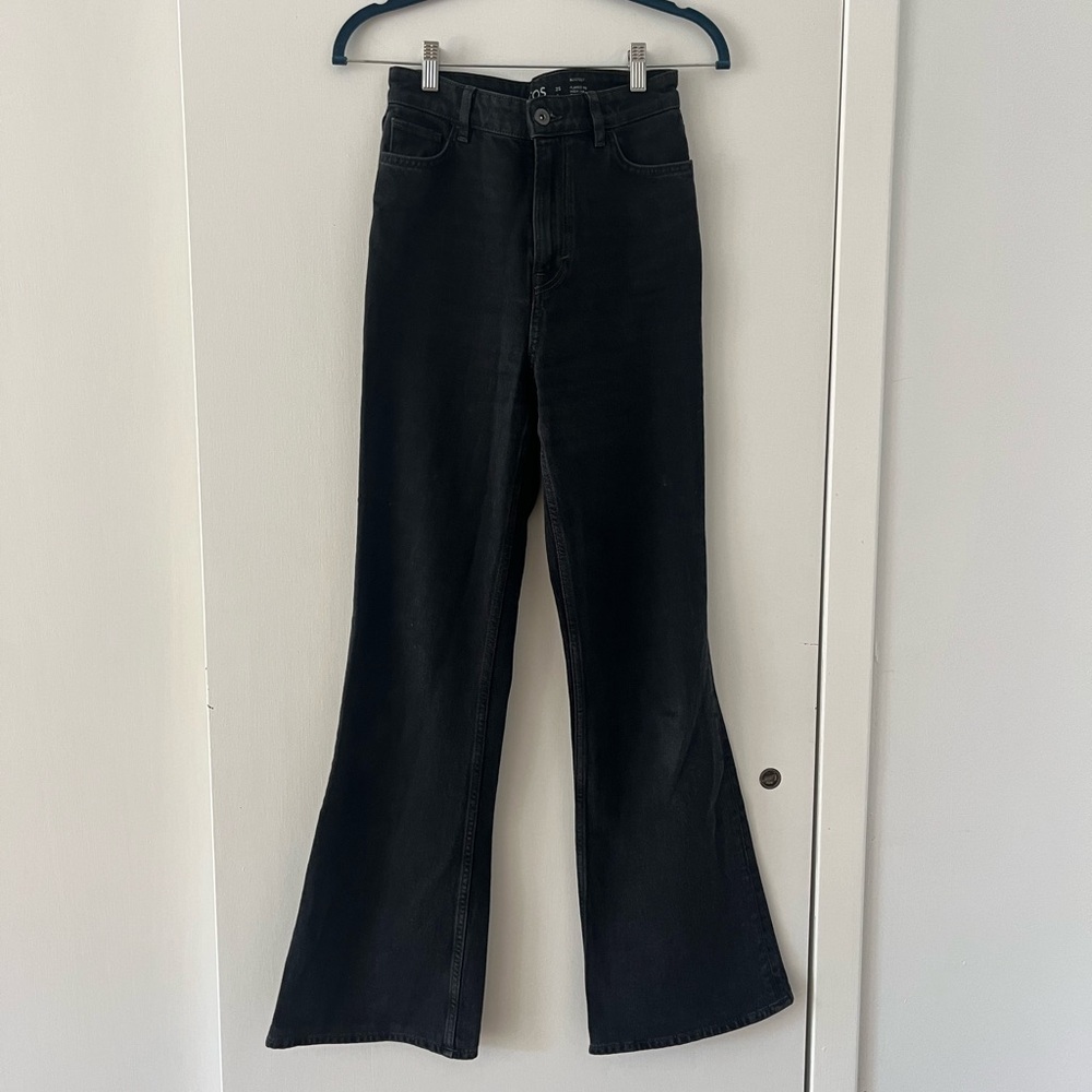 Cos black bootcut jeans (high waist)